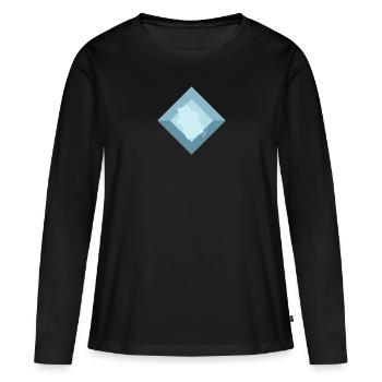 Backwaren Muffin Bäcker - Frauen Premium Bio Langarmshirt - Schwarz - Vorne - Julia (174cm)