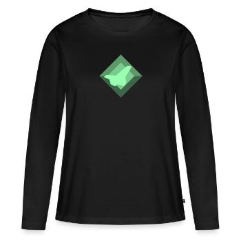 Aérospatiale Voler Aérospatiale - T-shirt manches longues Premium bio Femme - noir - Devant - Julia (174cm)