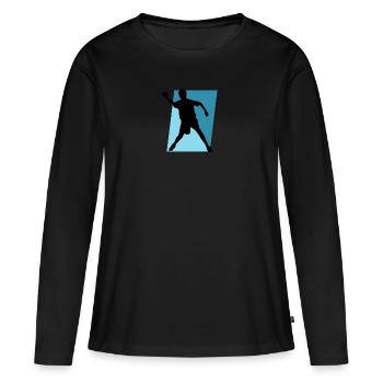 Ball Sports Dodgeball Ball Sports - Women's Premium Organic Long Sleeve Shirt - black - Front - Julia (174cm)