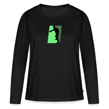 Disc Disc Golf Player Disc Golf - Women's Premium Organic Long Sleeve Shirt - black - Front - Julia (174cm)