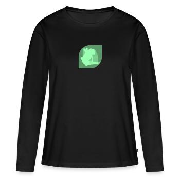 Mignon Mignon Axo lotl - T-shirt manches longues Premium bio Femme - noir - Devant - Julia (174cm)
