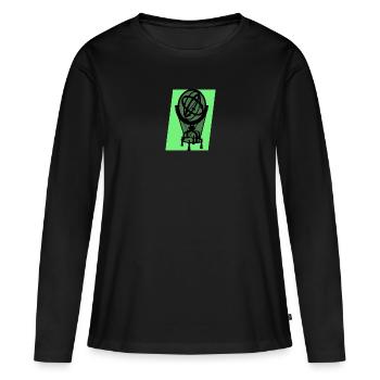 Astronomie Astronomie Physik - Frauen Premium Bio Langarmshirt - Schwarz - Vorne - Julia (174cm)