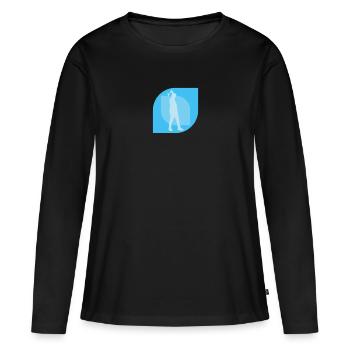 Axt Sportart Axtwerfen - Frauen Premium Bio Langarmshirt - Schwarz - Vorne - Julia (174cm)