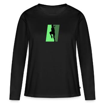 Aerobics Acrobatics Exercise - Women's Premium Organic Long Sleeve Shirt - black - Front - Julia (174cm)