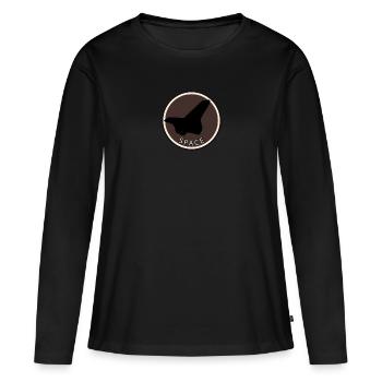 Aviation Vol Aérospatiale - T-shirt manches longues Premium bio Femme - noir - Devant - Julia (174cm)