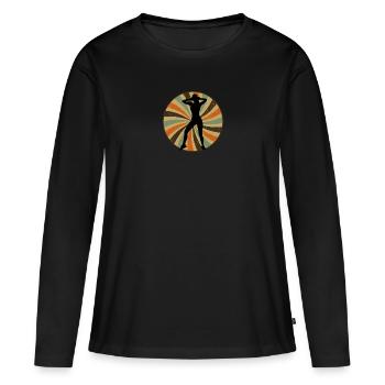 Exercise Cardio Aerobics - Women's Premium Organic Long Sleeve Shirt - black - Front - Julia (174cm)