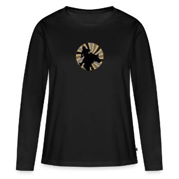 Cascade Moto Quad - T-shirt manches longues Premium bio Femme - noir - Devant - Julia (174cm)
