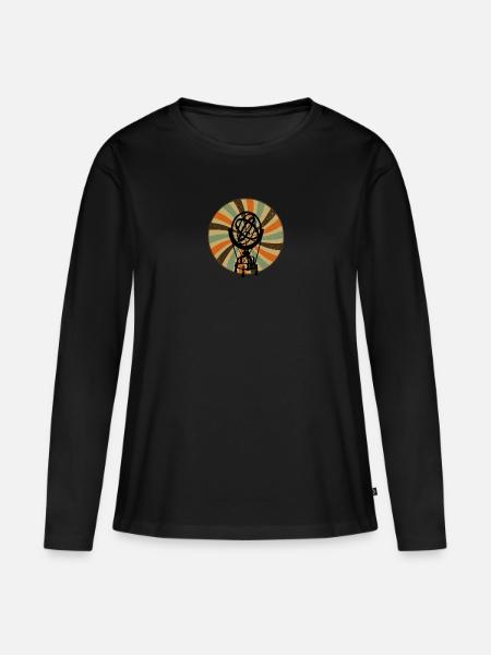 Astronomie Physiker - Frauen Premium Bio Langarmshirt - Schwarz