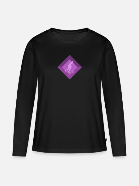 Futsal Futsalspielerin Futsalteam - Frauen Premium Bio Langarmshirt - Schwarz