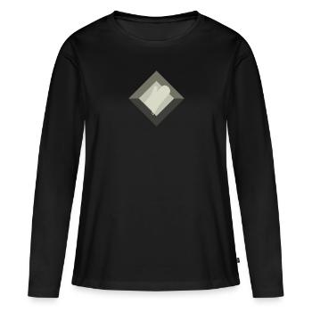 Backwaren Bäckerei Muffin - Frauen Premium Bio Langarmshirt - Schwarz - Vorne - Julia (174cm)