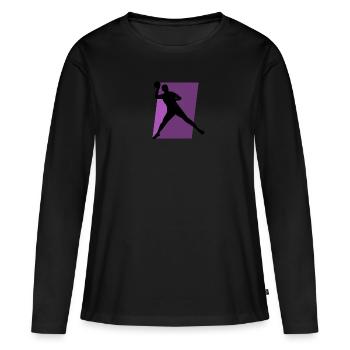 Dodgeball Team Dodgeball - Women's Premium Organic Long Sleeve Shirt - black - Front - Julia (174cm)