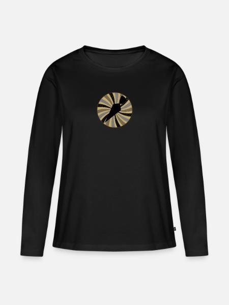 Bäckerei Baking - Frauen Premium Bio Langarmshirt - Schwarz