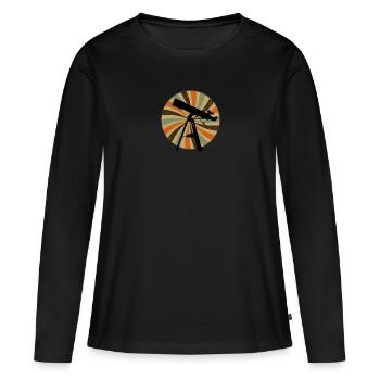 Celestial Bodies Celestial Bodies - Women's Premium Organic Long Sleeve Shirt - black - Front - Julia (174cm)