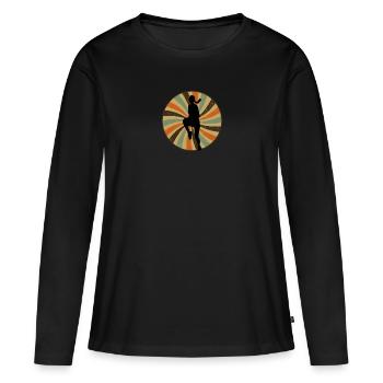 Exercise Aerobics Aerobics - Women's Premium Organic Long Sleeve Shirt - black - Front - Julia (174cm)