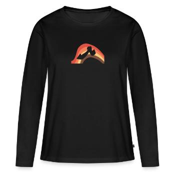 Strong Man Strong Man - Women's Premium Organic Long Sleeve Shirt - black - Front - Julia (174cm)