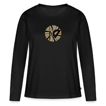 Architecte Ingénieur d’Etudes - T-shirt manches longues Premium bio Femme - noir - Devant - Julia (174cm)