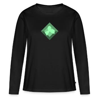 Bras de fer Bras de fer - T-shirt manches longues Premium bio Femme - noir - Devant - Julia (174cm)