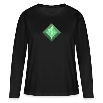 Astronomie Astronomie Physiker - Frauen Premium Bio Langarmshirt - Schwarz - Vorne - Julia (174cm)