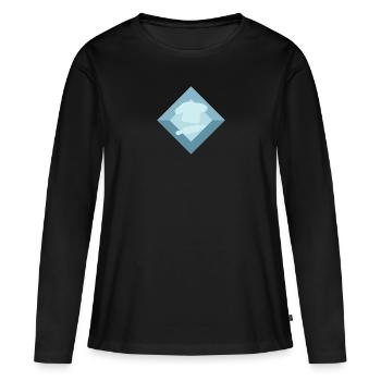 Backen Bäcker Muffin - Frauen Premium Bio Langarmshirt - Schwarz - Vorne - Julia (174cm)