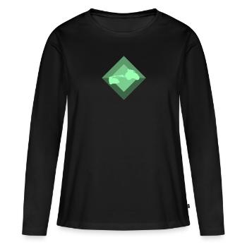 Agriculture Agriculteur Récolte - T-shirt manches longues Premium bio Femme - noir - Devant - Julia (174cm)