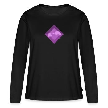Agriculture Ferme Ferme - T-shirt manches longues Premium bio Femme - noir - Devant - Julia (174cm)