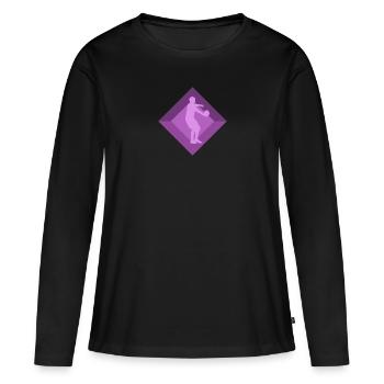 Dodgeball Dodgeballmannschaft Team - T-shirt manches longues Premium bio Femme - noir - Devant - Julia (174cm)