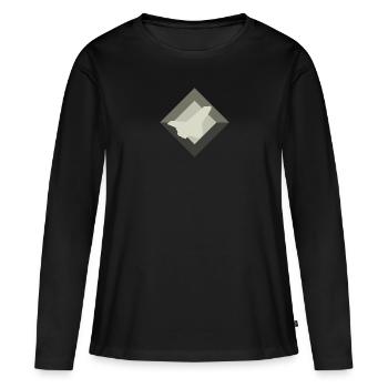 Avion aérospatial Avion - T-shirt manches longues Premium bio Femme - noir - Devant - Julia (174cm)