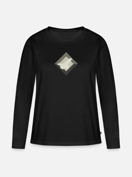 Aerospace Flugzeug Flugzeug - Frauen Premium Bio Langarmshirt - Schwarz