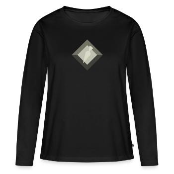 Produits de boulangerie Muffin Muffin - T-shirt manches longues Premium bio Femme - noir - Devant - Julia (174cm)
