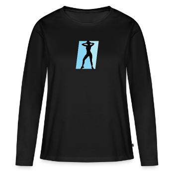 Aerobics Aerobics Acrobatics - Frauen Premium Bio Langarmshirt - Schwarz - Vorne - Julia (174cm)