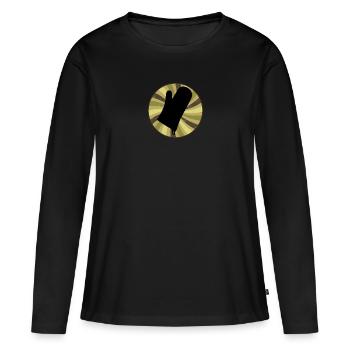 Boulangerie Pâtisserie - T-shirt manches longues Premium bio Femme - noir - Devant - Julia (174cm)