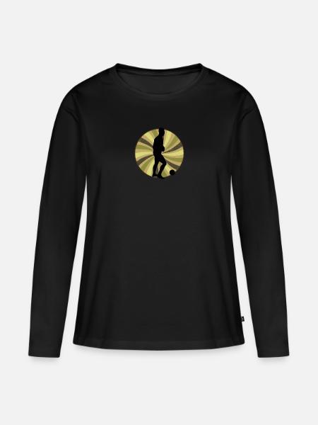 Futsalspieler Futsal Futsal - Frauen Premium Bio Langarmshirt - Schwarz