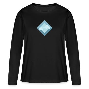 Agriculture, Agriculteur, Récolte - T-shirt manches longues Premium bio Femme - noir - Devant - Julia (174cm)