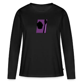 Cupcake Baking Tartlets - Women's Premium Organic Long Sleeve Shirt - black - Front - Julia (174cm)