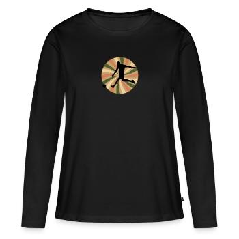 Futsal Player Futsal Player Futsal - Women's Premium Organic Long Sleeve Shirt - black - Front - Julia (174cm)