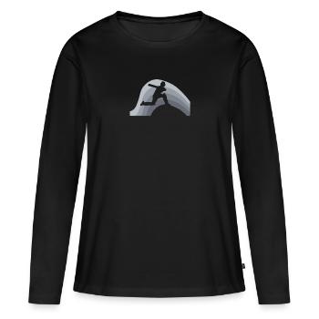 Cricket Cricketers - Women's Premium Organic Long Sleeve Shirt - black - Front - Julia (174cm)