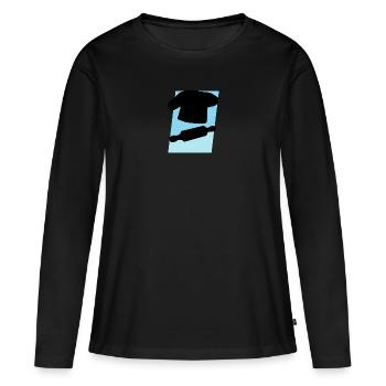 Baking Muffin Cake - Women's Premium Organic Long Sleeve Shirt - black - Front - Julia (174cm)