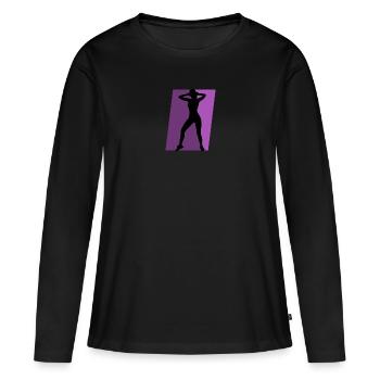 Aerobics Acrobatics Fitness - Frauen Premium Bio Langarmshirt - Schwarz - Vorne - Julia (174cm)