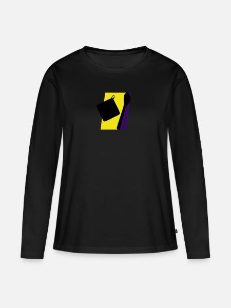 Backen Bäcker Bäckerei - Frauen Premium Bio Langarmshirt - Schwarz