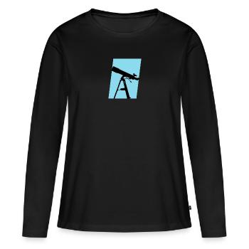 Physics Physicists Celestial Bodies - Women's Premium Organic Long Sleeve Shirt - black - Front - Julia (174cm)