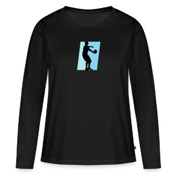 Ball Sports Dodgeball Dodgeball Team - Women's Premium Organic Long Sleeve Shirt - black - Front - Julia (174cm)