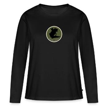 Axolotl Haustier - Frauen Premium Bio Langarmshirt - Schwarz - Vorne - Julia (174cm)