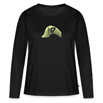 Ingénieur d’études Construction - T-shirt manches longues Premium bio Femme - noir - Devant - Julia (174cm)