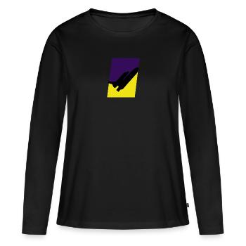 Aerospace Engineering Aerospace Fliegen - Frauen Premium Bio Langarmshirt - Schwarz - Vorne - Julia (174cm)