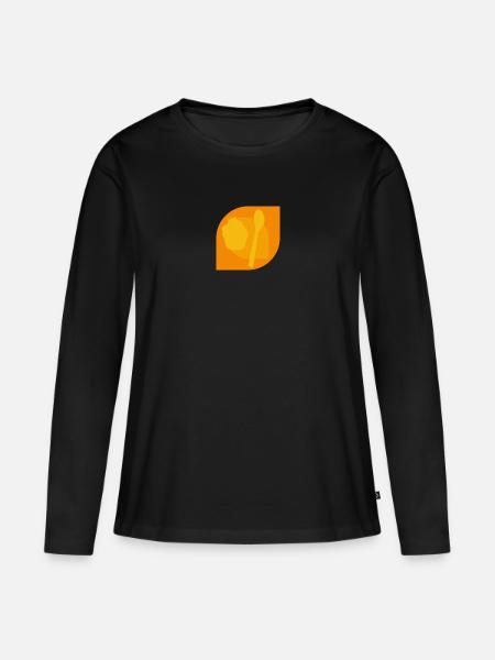 Cupcake Törtchen Muffin - Frauen Premium Bio Langarmshirt - Schwarz