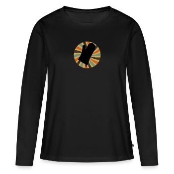 Baked Goods Baking Cake - Women's Premium Organic Long Sleeve Shirt - black - Front - Julia (174cm)