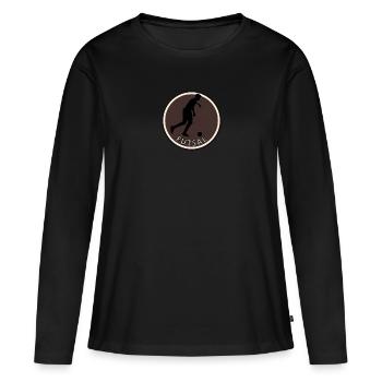 Futsal - Frauen Premium Bio Langarmshirt - Schwarz - Vorne - Julia (174cm)