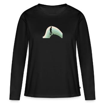 Futsal Player Futsal Player Ball Sports - Women's Premium Organic Long Sleeve Shirt - black - Front - Julia (174cm)