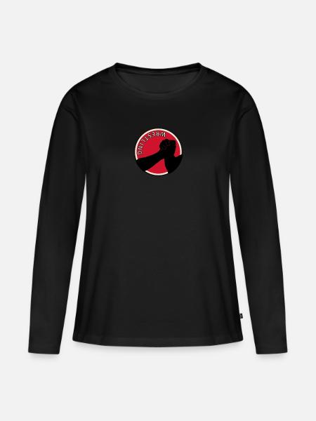 Stark Arm Wrestling - Frauen Premium Bio Langarmshirt - Schwarz