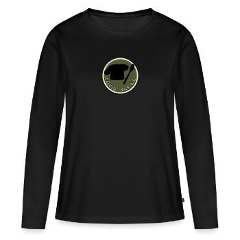 Baking cakes Baked goods - Women's Premium Organic Long Sleeve Shirt - black - Front - Julia (174cm)